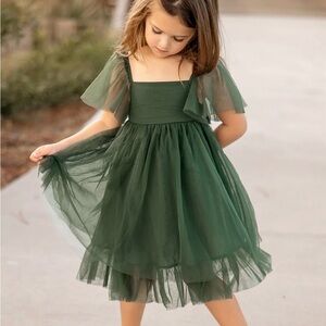 Indie Blue - Fawn Tulle Dress (green)